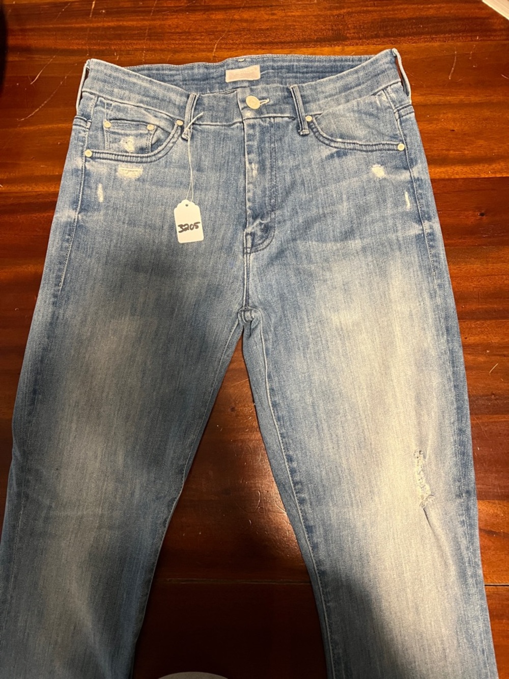 MOTHER Light Blue Distressed Women's Jeans